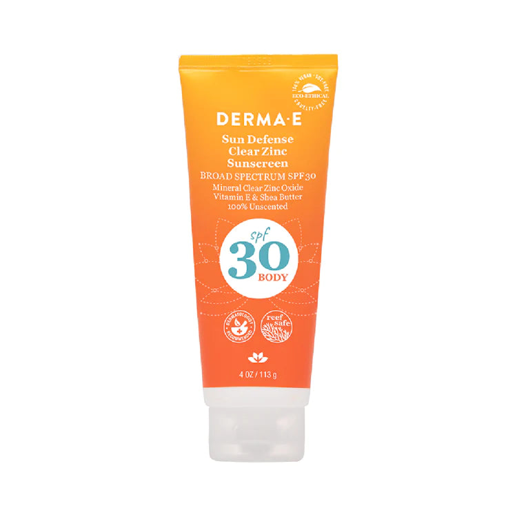 Derma·E Sun Defense Clear Zinc SPF30 Body 113g