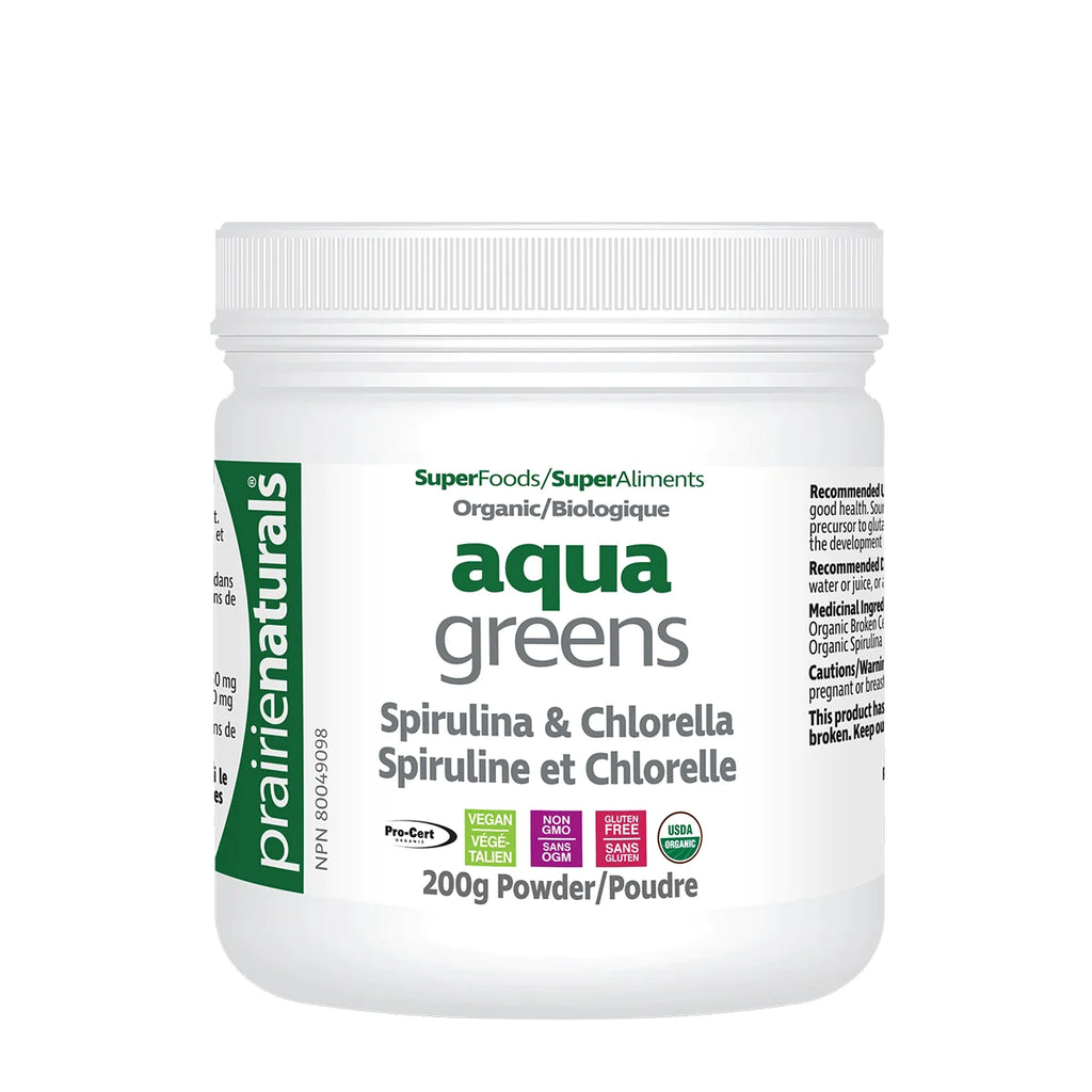 Prairie Naturals Organic Aqua Greens 200g Powder