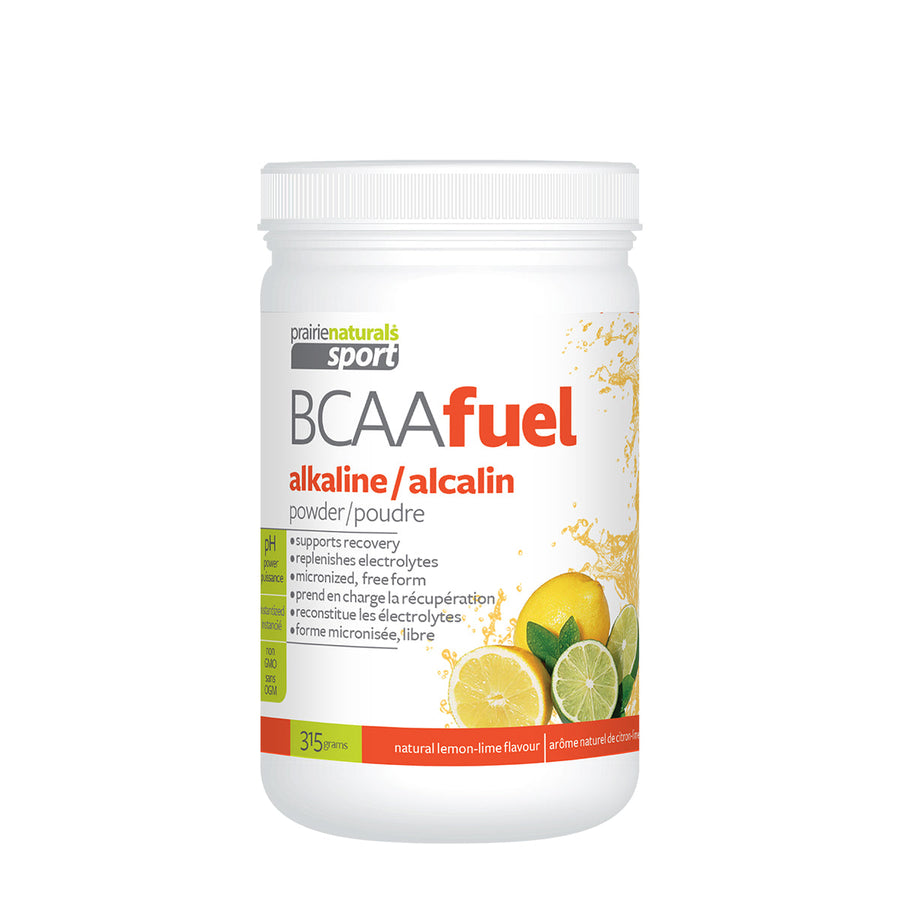 Prairie Naturals BCAA Fuel pH Balanced 315g Powder Lemon Lime Flavour