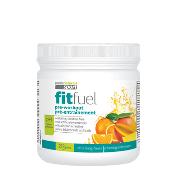 Prairie Naturals FitFuel Pre-workout 213g Powder Citrus Mango