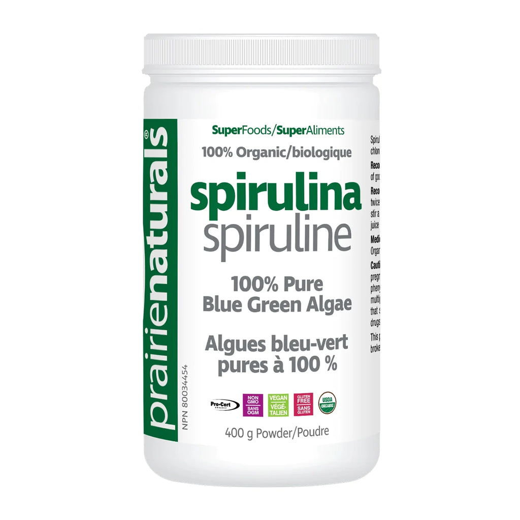 Prairie Naturals Organic Spirulina 400g Powder
