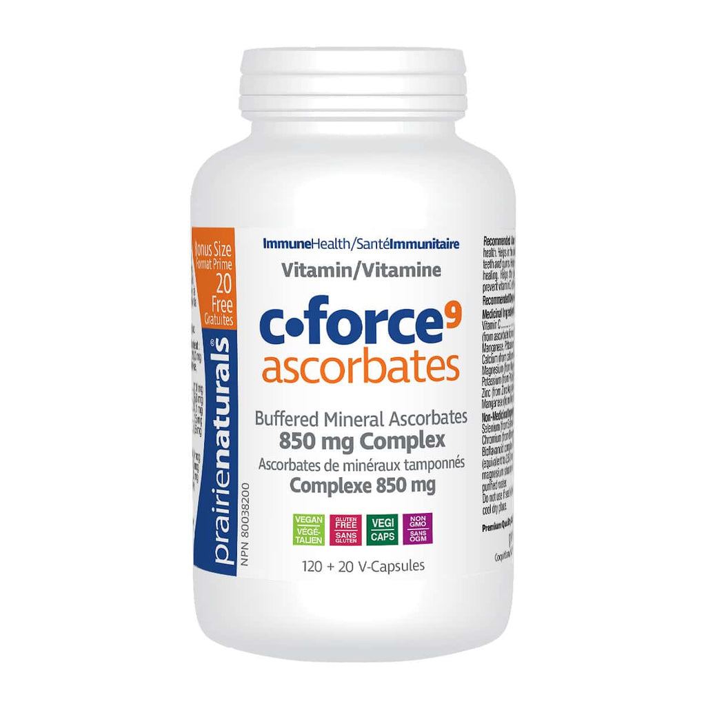 Prairie Naturals Vitamin C Force 9 Ascorbates 140 Veg. Capsules