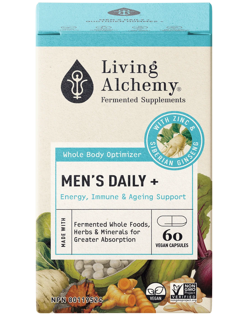 Living Alchemy Men's Daily+ 60 Veg. Capsules