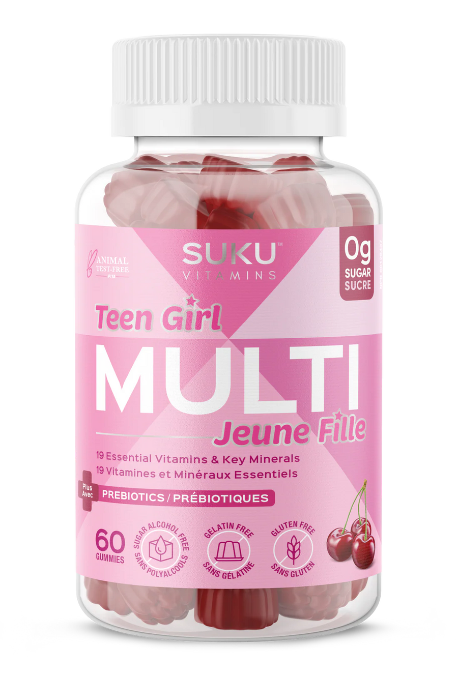 Suku Teen Girl Total Multi Wild Cherry Flavour 60 Gummies