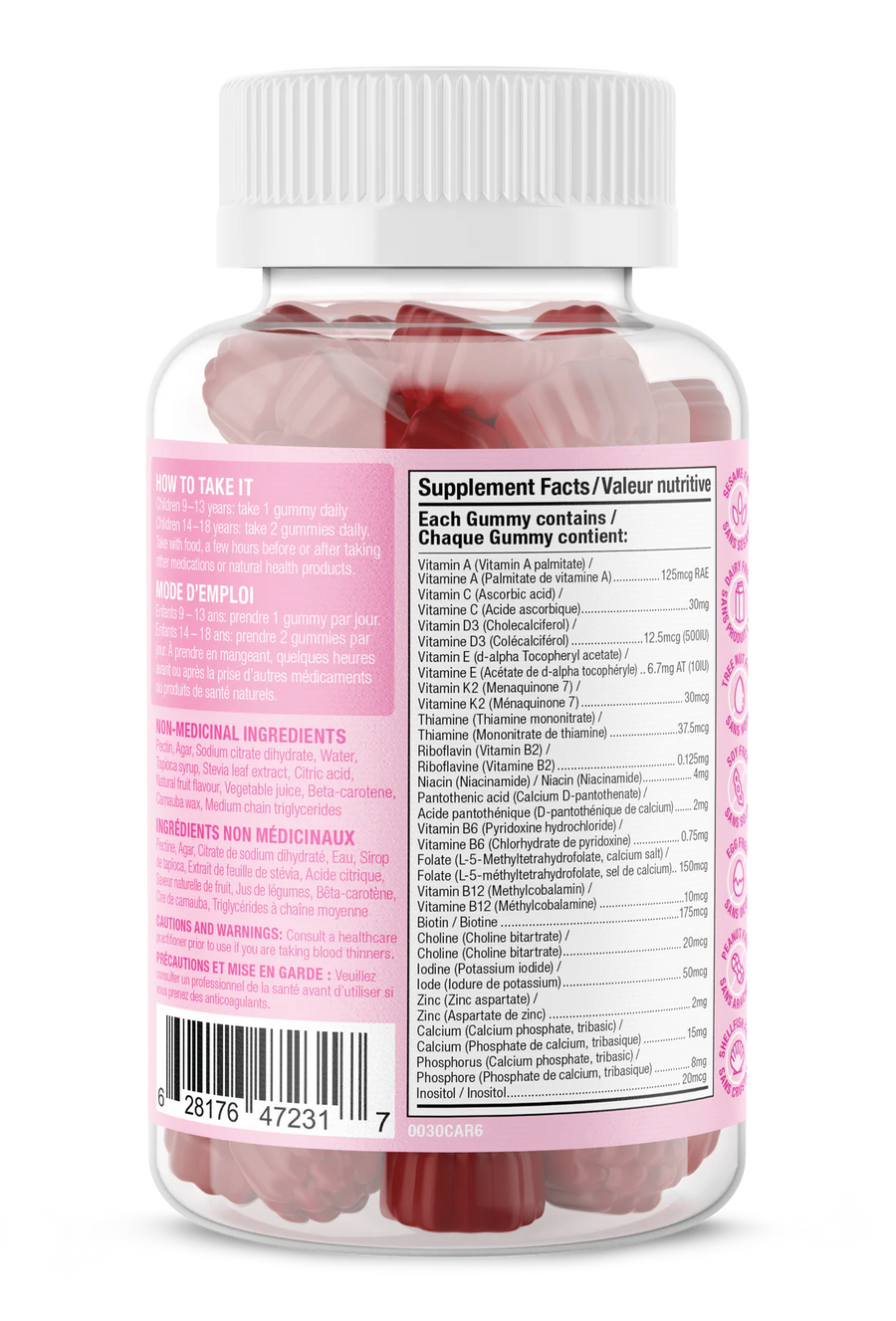 Suku Teen Girl Total Multi Wild Cherry Flavour 60 Gummies