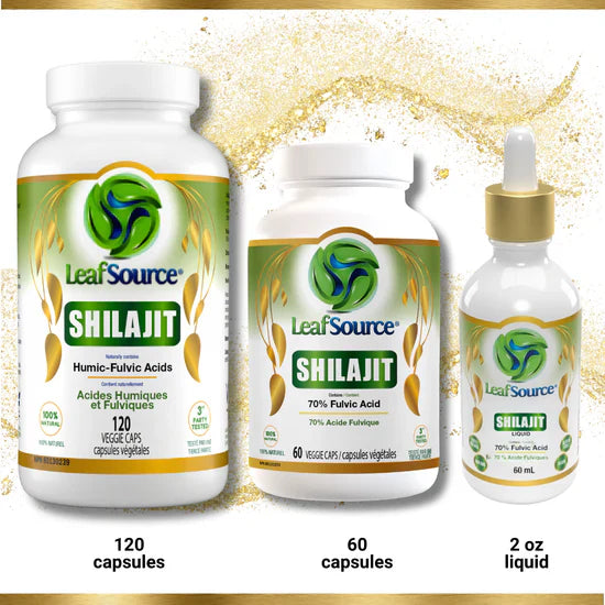 LeafSource Shilajit 60 Veg. Capsules