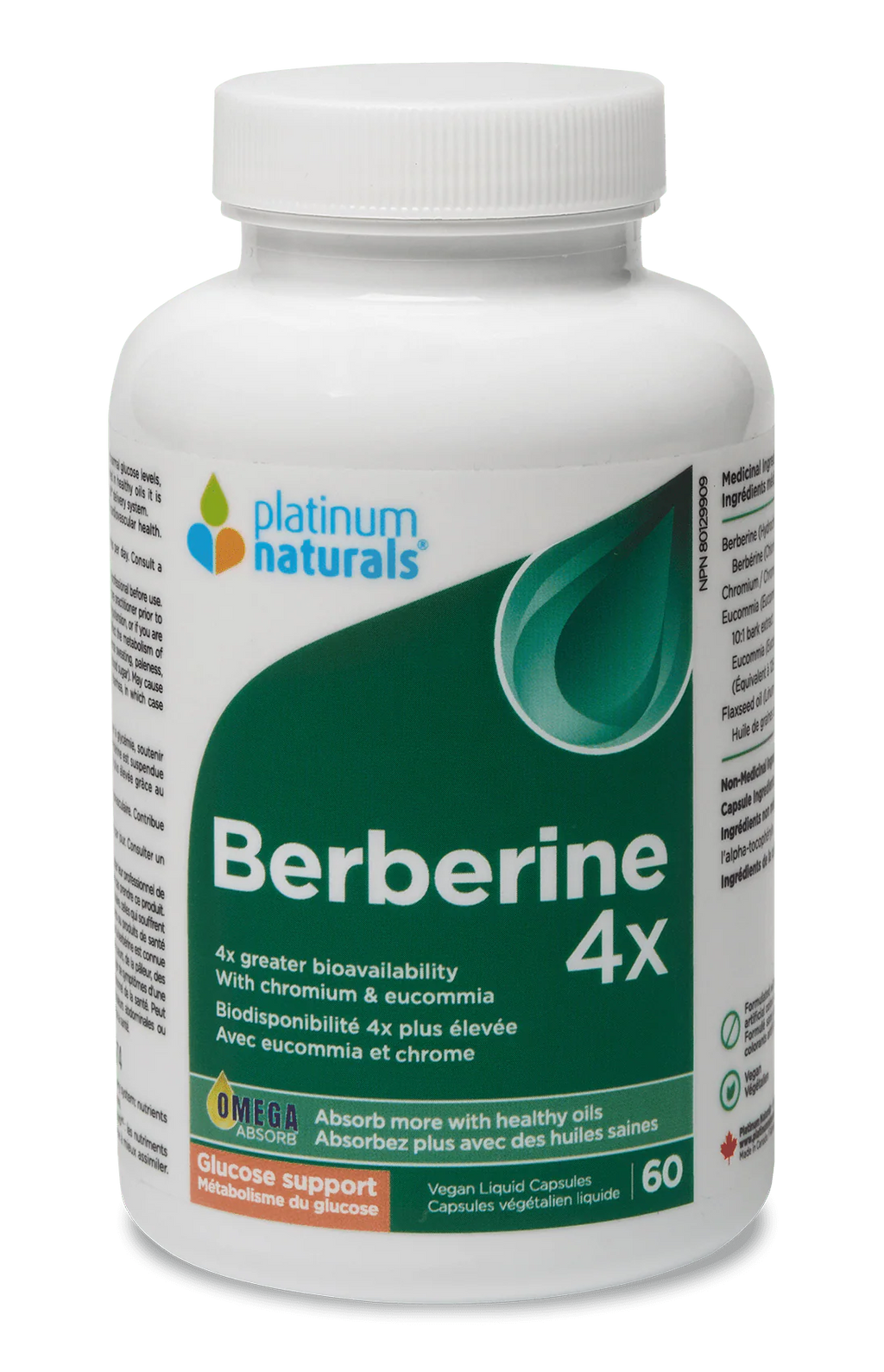 Platinum Naturals Berberine 4X | 60 Veg. Capsules
