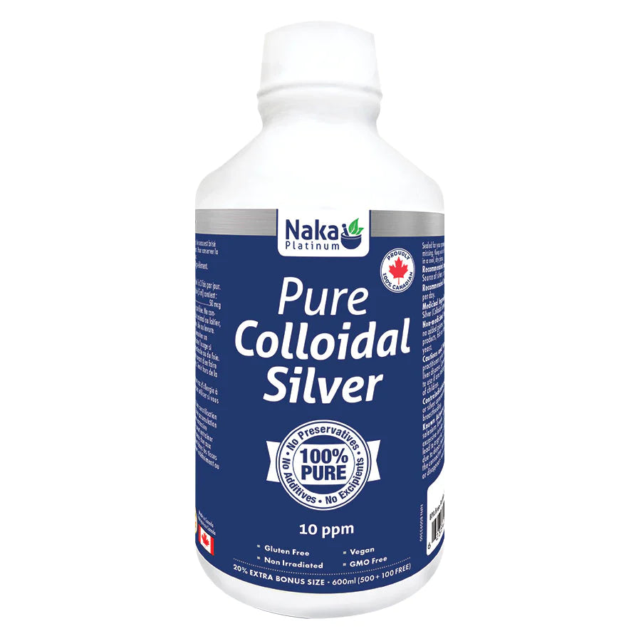 Naka Platinum Pure Colloidal Silver 600ml Liquid