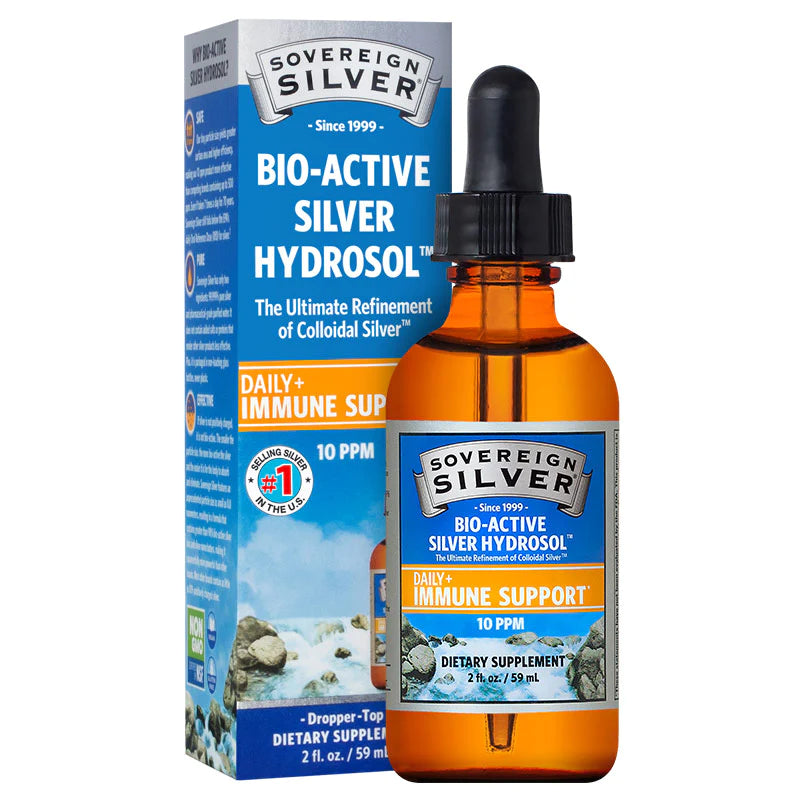 Sovereign Silver Bio-Active Silver Hydrosol Trace Element 10 PPM Dropper
