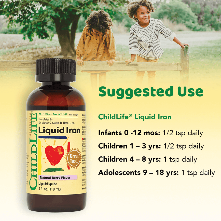 ChildLife Essentials Liquid Iron 118ml Natural Berry Flavor