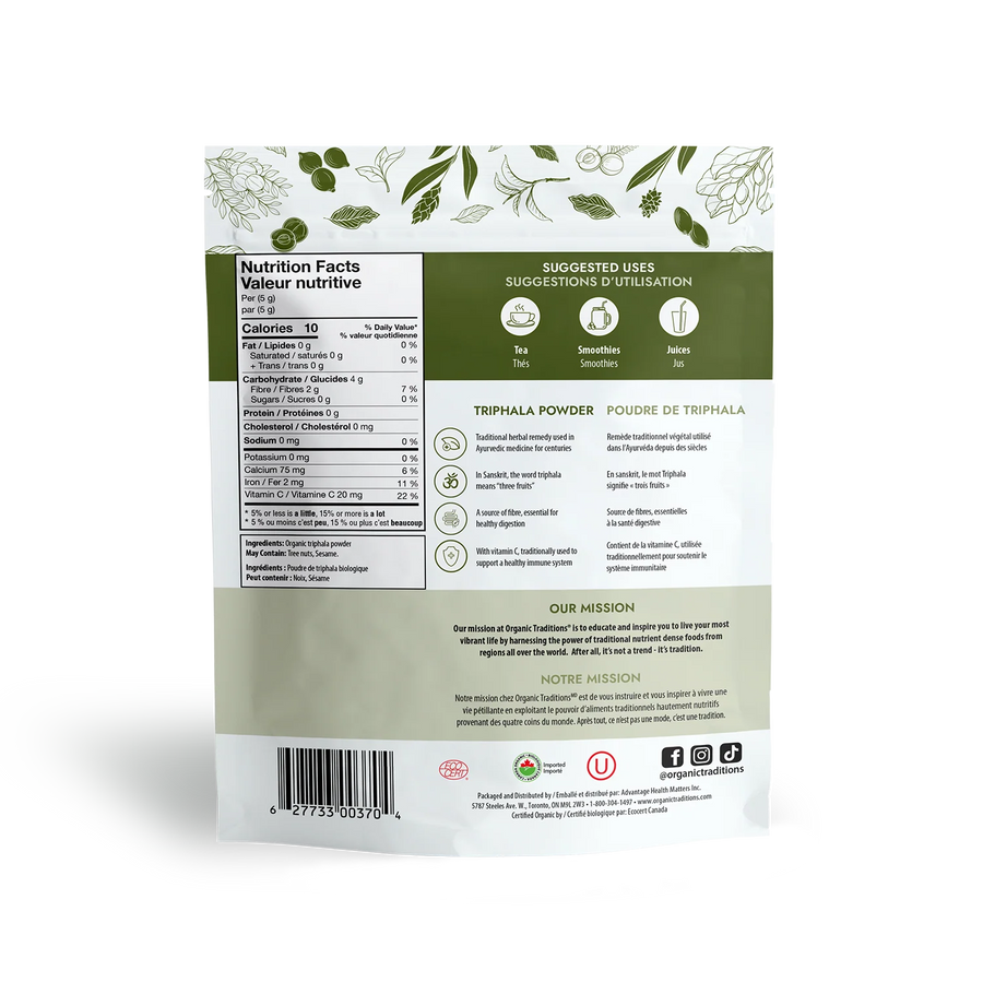 Organic Traditions Triphala 200g Powder
