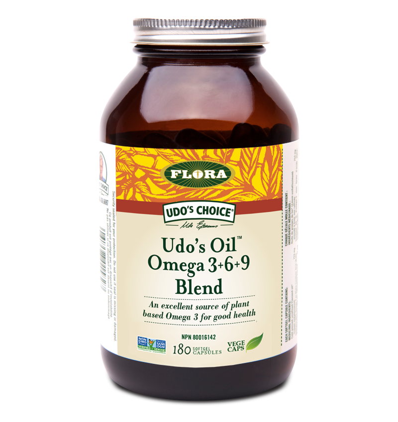 Flora Udo's Oil Omega 3•6•9 Blend 180 Gel Caps