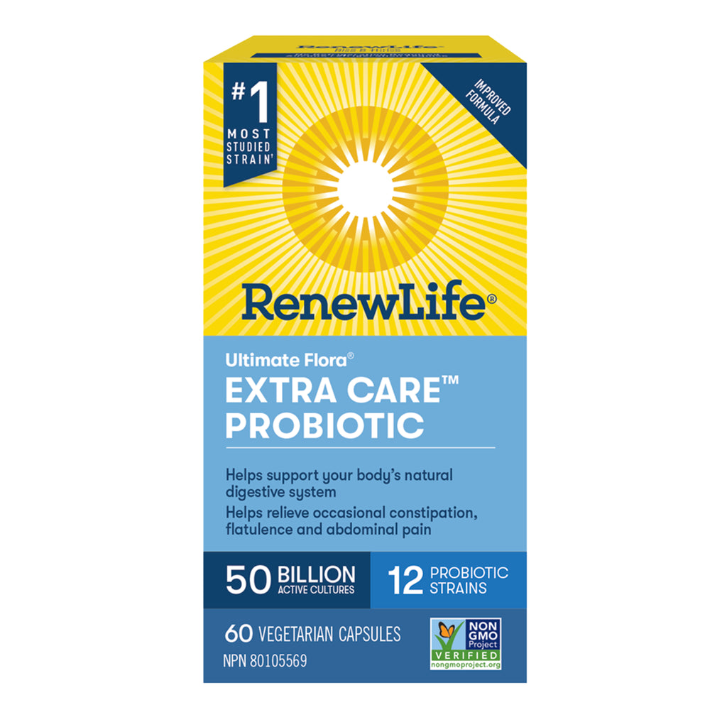 Renew Life Ultimate Flora Extra Care Probiotic 50B 60 Veg. Capsules