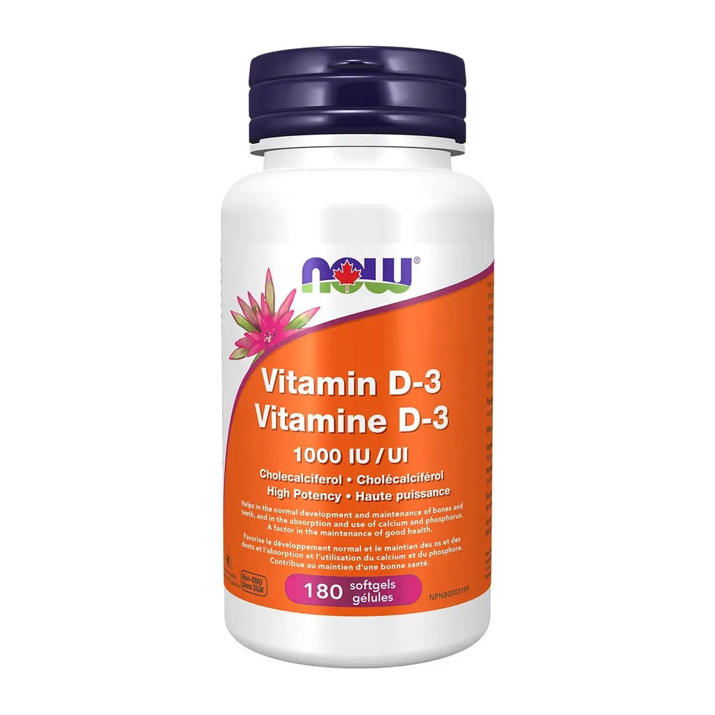 Now Vitamin D3 1,000 IU 180 Softgels
