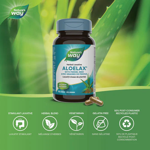 Nature's Way Aloelax 100 Capsules