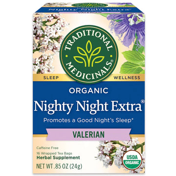 Traditional Medicinals Organic Nighty Night Extra Valerian Tea 16 Bags