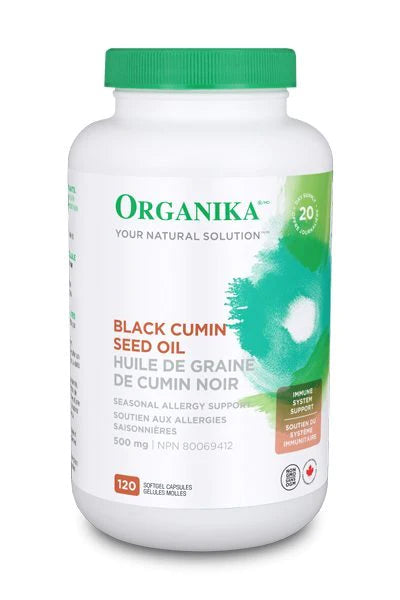 Organika Black Cumin Seed Oil 120 Softgel Capsules