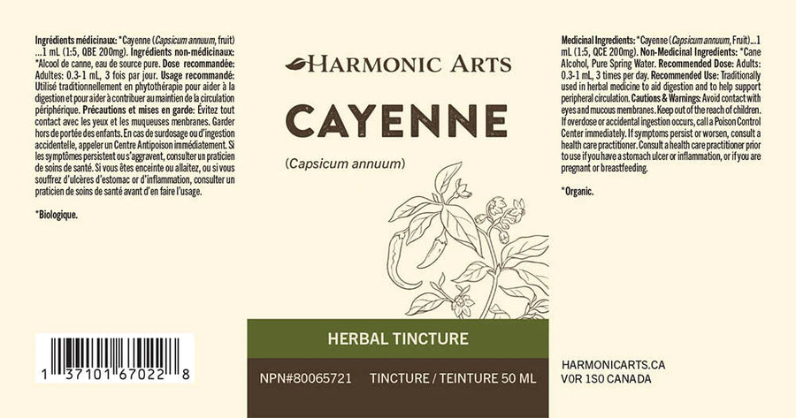 Harmonic Arts Cayenne 50ml Tincture