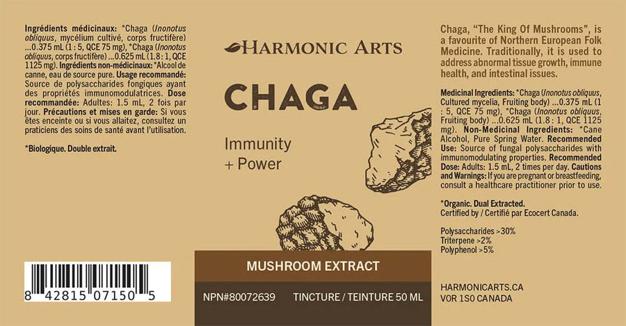 Harmonic Arts Chaga 100ml Tincture