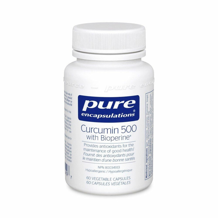 Pure Curcumin 500 with Bioperine 60 Veg. Capsules
