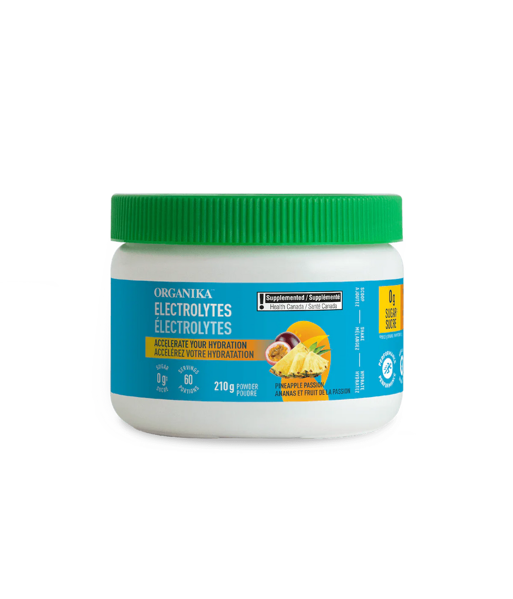 Organika Electrolytes Pineapple Passion Flavour 210g Powder