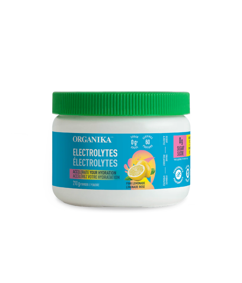 Organika Electrolytes Pink Lemonade Flavour 210g Powder