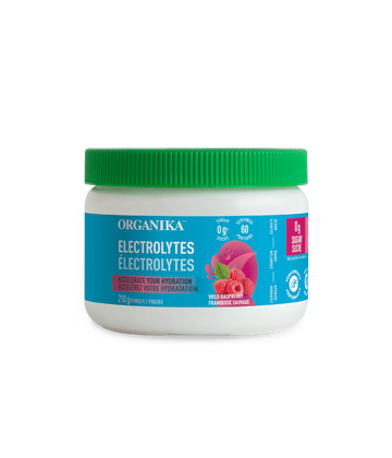 Organika Electrolytes Wild Raspberry Flavour 210g Powder