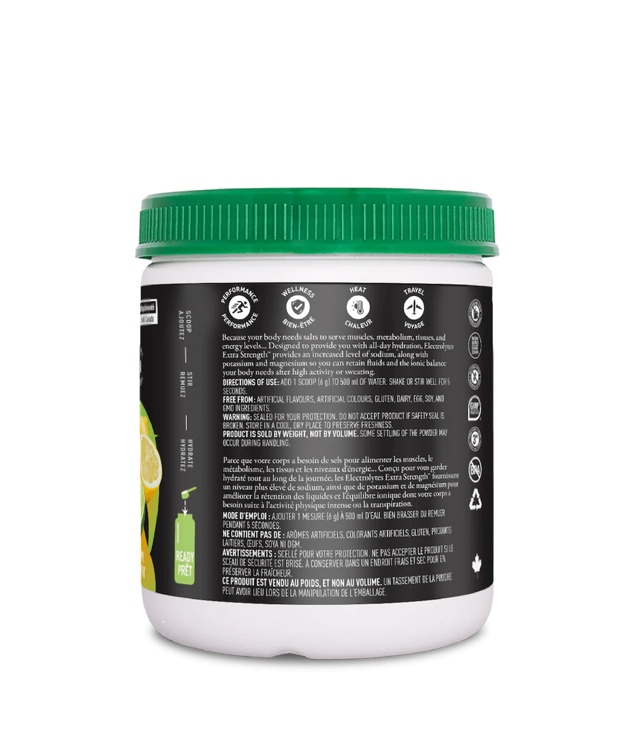 Organika Electrolytes Extra Strength Lemon Lime Flavour 180g Powder