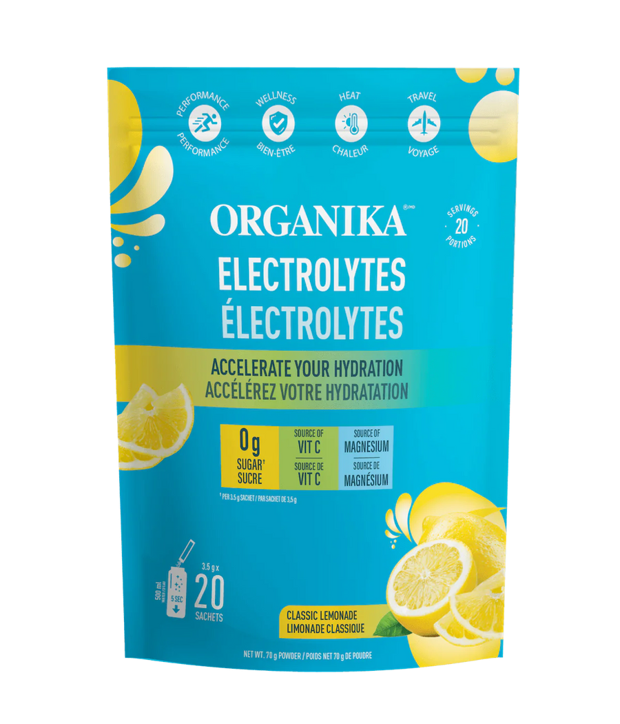 Organika Electrolytes Classic Lemonade Flavour 20 Sachets