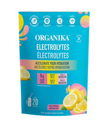 Organika Electrolytes Pink Lemonade Flavour 20 Sachets