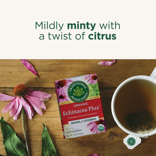 Traditional Medicinals Organic Echinacea Plus Orginal Spearmint Tea 16 Bags