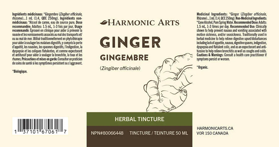 Harmonic Arts Ginger Root 100ml Tincture