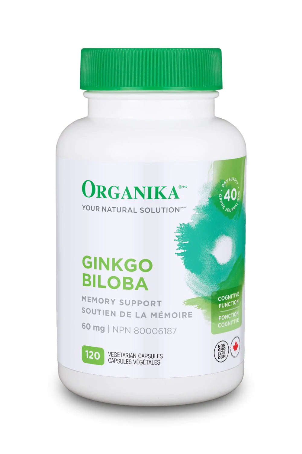 Organika Ginkgo Biloba 120 Veg. Capsules