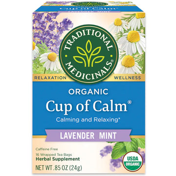 Traditional Medicinals Organic Cup of Calm Tea 16 Bags