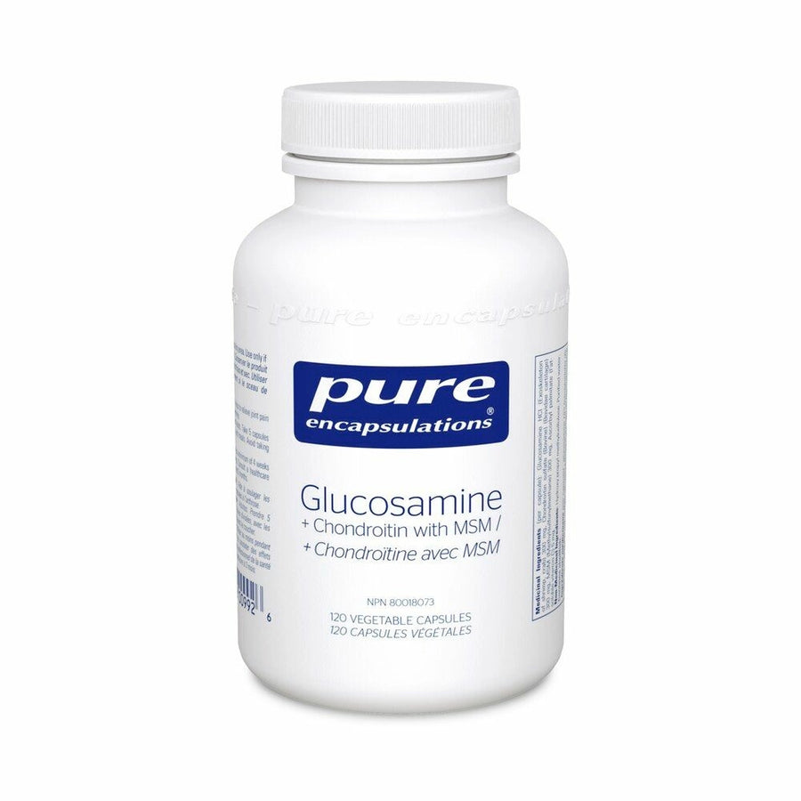 Pure Glucosamine + Chondroitin with MSM 120 Veg. Capsules