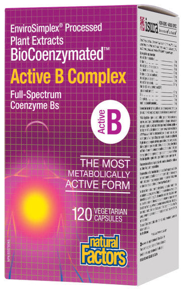 Natural Factors Active B Complex 120 Capsules