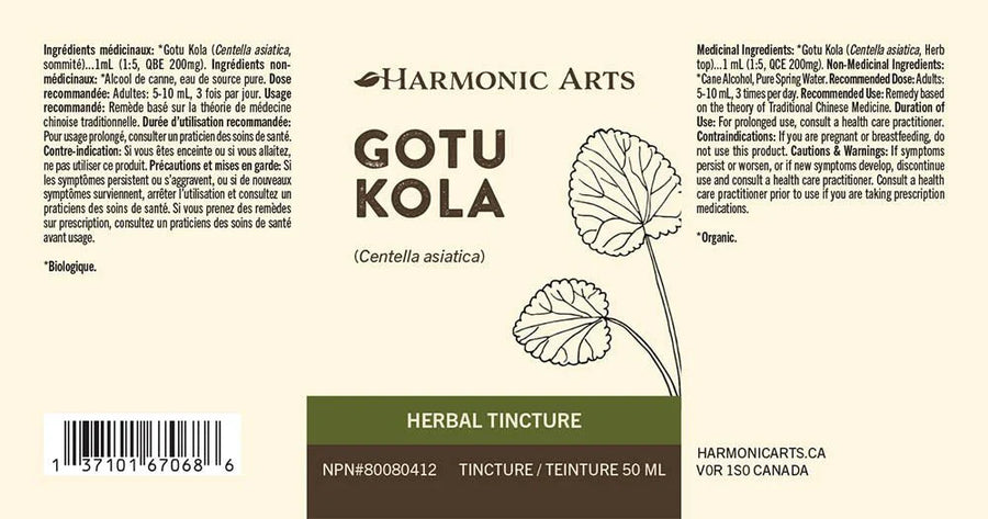 Harmonic Arts Gotu Kola 100ml Tincture