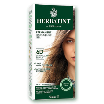Herbatint Hair Dye 6D Dark Gold Blonde 135ml