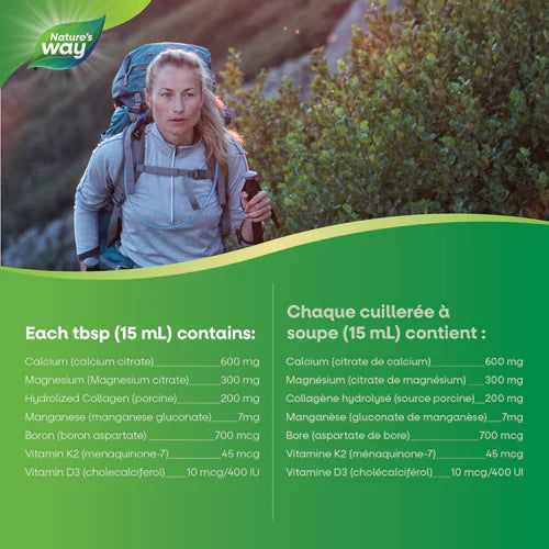 Nature's Way Calcium & Magnesium Citrate 2:1 500ml Liquid Blueberry Flavour