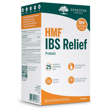 Genestra HMF IBS Relief Shelf/Stable 25 Veg. Capsules