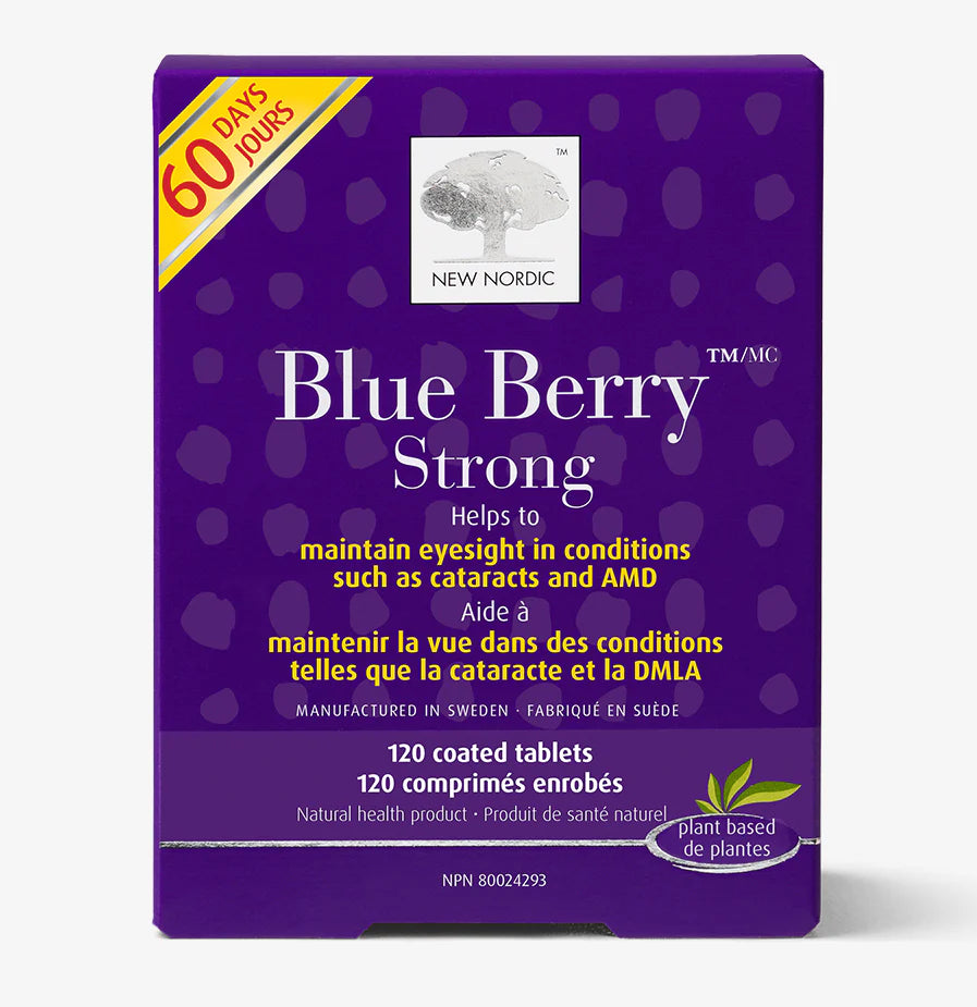 New Nordic Blue Berry Strong 120 Coated Tablets