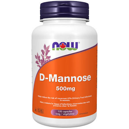 Now D-Mannose 500mg 120 Veg. Capsules