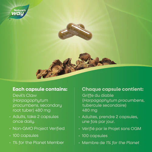 Nature's Way Devil's Claw Root 100 Capsules