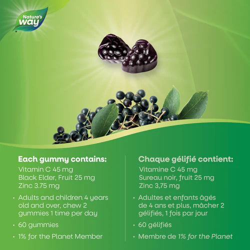 Nature's Way Sambucus Immune Support 60 Gummies