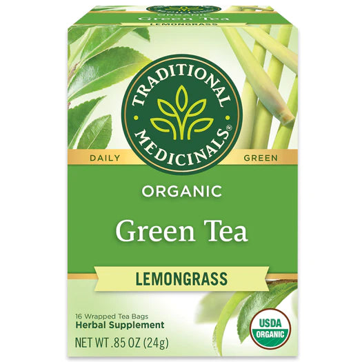 Traditional Medicinals Organic Green Tea Lemongrass Flavour 16 Bags