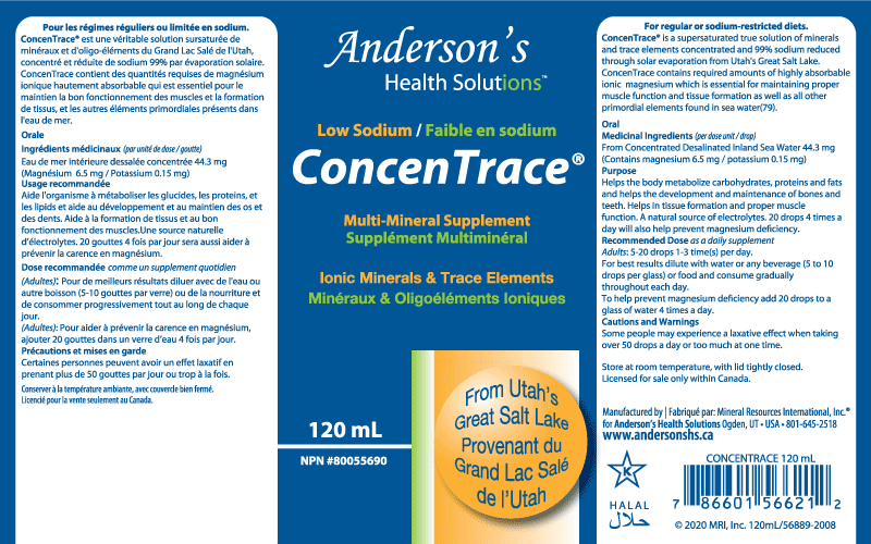 Anderson's Health Solutions ConcenTrace Liquid 240ml