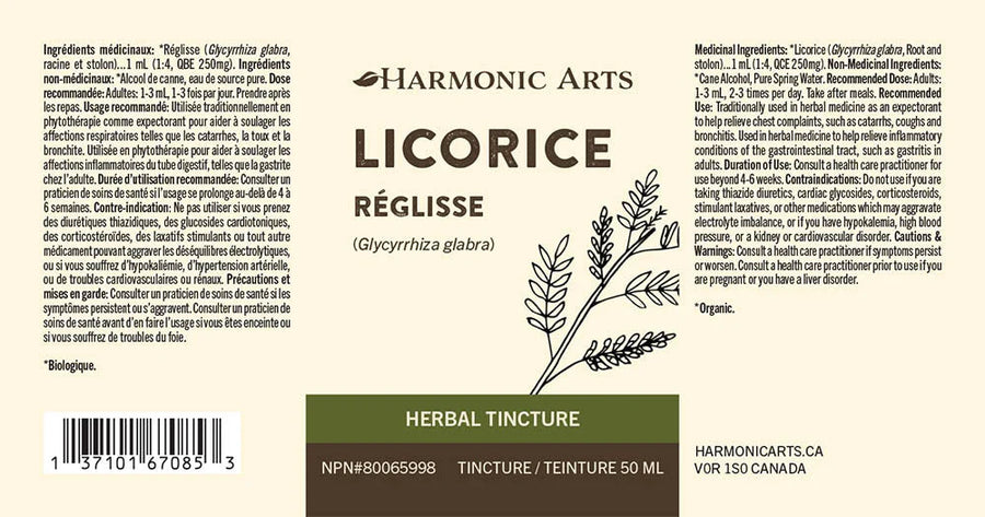 Harmonic Arts Licorice Root 100ml Tincture