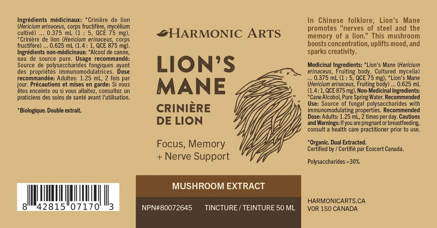 Harmonic Arts Lion's Mane Tincture