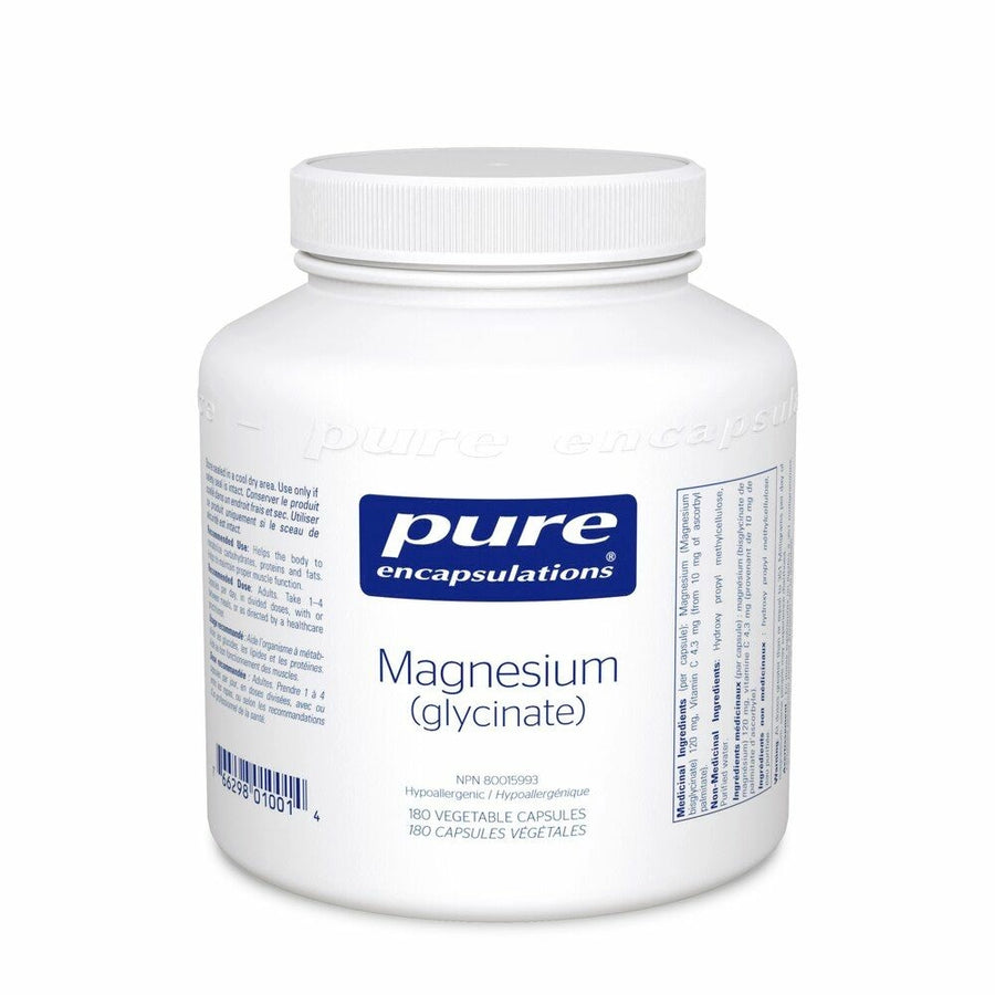 Pure Magnesium (glycinate) 180 Veg. Capsules