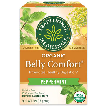 Traditional Medicinals Organic Belly Comfort Peppermint Tea 16 Bags